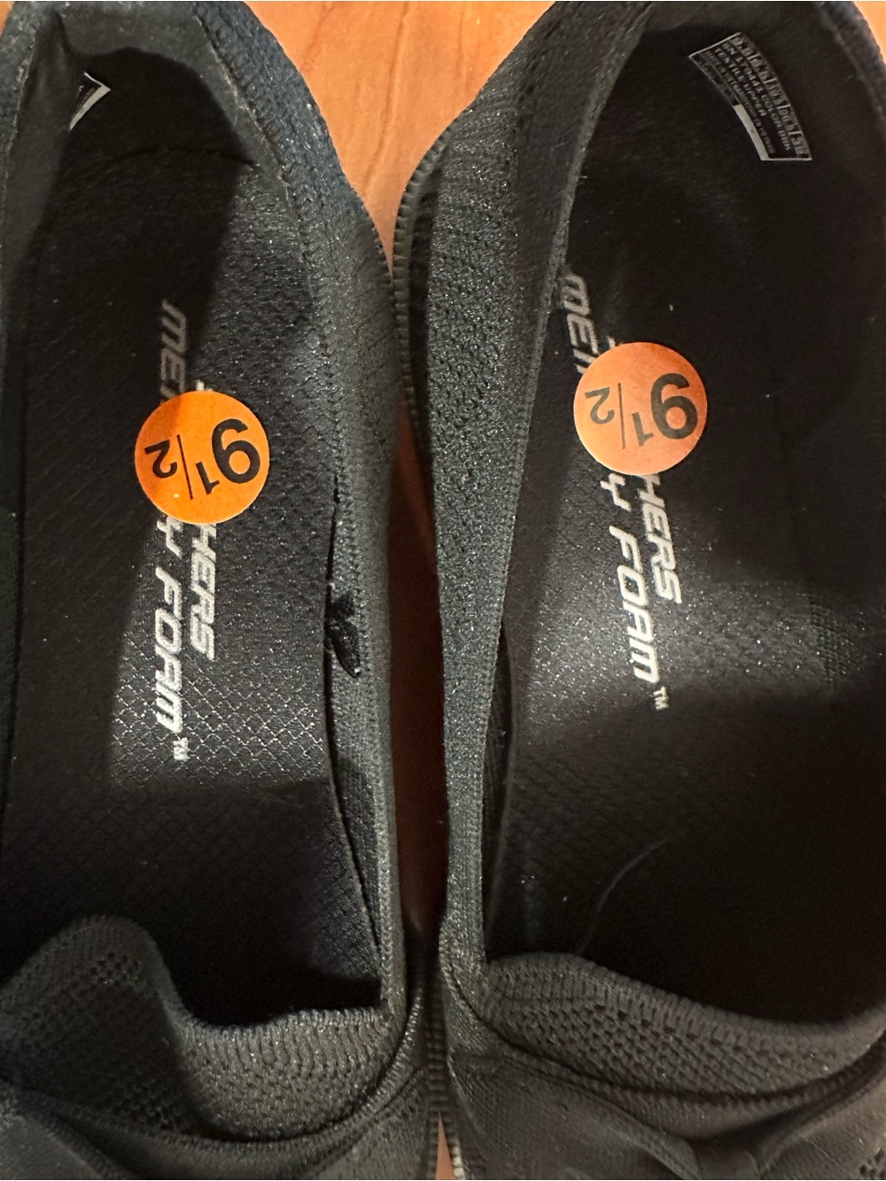 Skechers Black Knit Slip-On Loafers with Bow Accent - Picture 3 of 6